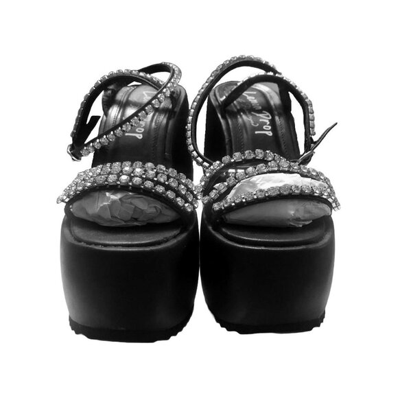 Lemon Drop Black Ramsey Sandals - Picture 3 of 4